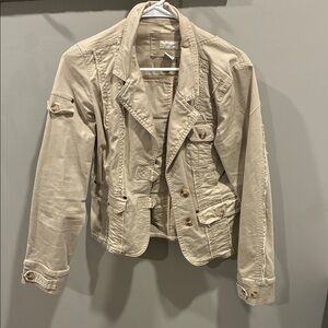 Maurice’s Tan Military Style Jacket Women’s Size Medium